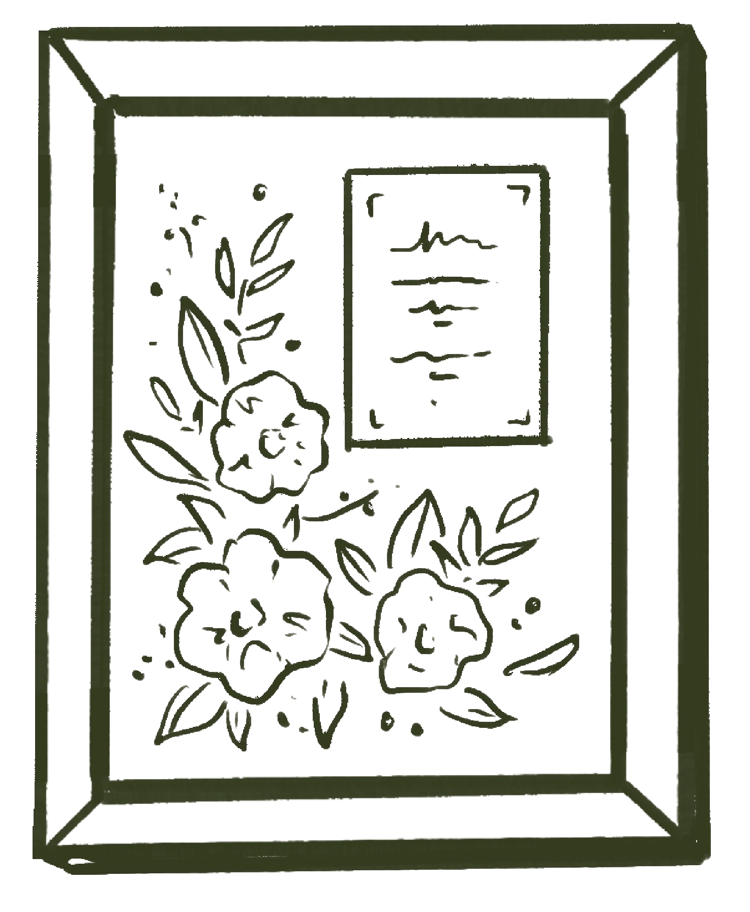 Cornered Invitation Design illustration